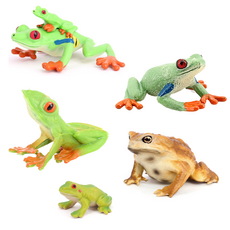 제트피규어 개구리 두꺼비 동물 모형 피규어 장난감 5종 세트, 1개