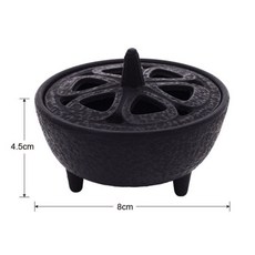 容量大實用 薰香樹脂 燒草藥儀式 白鼠尾草 碳餅, 1個, 鑄鐵小香爐