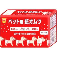 【日本inuneru】狗兒爽 狗尿布 SSS SS S M L 寵物尿褲 生理褲 寵物尿布, 1個, 狗兒爽尿褲20枚 SSS