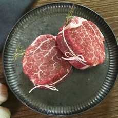 [바라봄] 국내산 1등급 소고기 안심스테이크 200g+200g+핑크솔트2개, 1, 200g