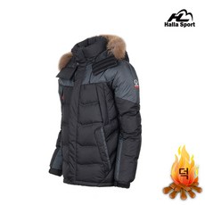 HALLA SPORT 남성 락호퍼 다운 자켓