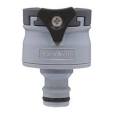takagi 水龍頭螺紋接頭 適用多種水龍頭 簡易安裝 園藝澆水, 灰色, 1個