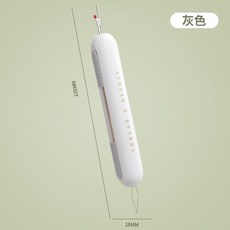 穿針引線器 雙頭設計 穿針拆線器, 1個, 灰色1把裝丨穿針