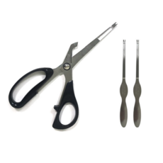 삼덕퀸스타 게가위 포크 세트, 은색, 1세트