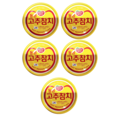 동원 고추 참치, 100g, 5개