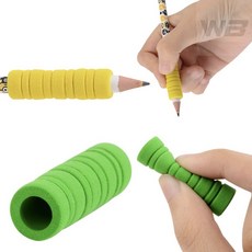 와볼샵 연필 끼우개 볼펜그립 소프트 펜슬홀더 굳은살방지
