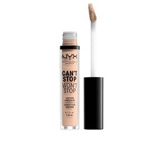NYX PROFESSIONAL MAKEUP Can't Stop Won't Stop 컨투어 컨실러 24시간 지속 풀 커버리지 무광택 마감 - 천연, 1