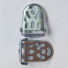 自行車後座腳踏板 摺疊式, 1個, 銀色摺疊腳踏板2支