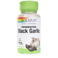 SOLARAY 發酵黑蒜500mg萃取素食膠囊, 1個, 50 件