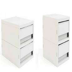 시스맥스 뉴트로 소품박스 2단 부품보관 데스크멀티박스 약보관함 79000EA 1EA, 소형
