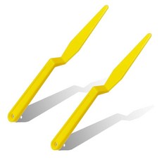 Tuxihapp 자동차 창문 틴트 스퀴지 도구 유연한 소형 플라스틱 플랫 립 자동차 코너 스크레이퍼 긴 손잡이 비닐 랩 어플리케이션용 차량 창 틴트 설치 키트 (2개), 2PCS