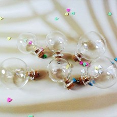 둥근 유리병 걸이식 장식 물약 병 코르크 바이알 날개 달린 DIY 드리프트 25mm 5 개 10 20, 03 15pcs, 01 random mix, 1개