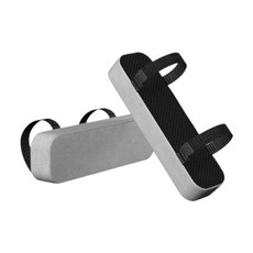 YSSHOP 의자 팔걸이 팔꿈치 베개 세척 가능 분리형 안전 조절식 팔걸이 커버 쿠션 게임 홈 오피스 의자 책상용, 폴리에스터, 회색