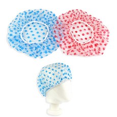 다회용 헤어캡 샤워캡 비닐헤어커버 목욕모자 1개