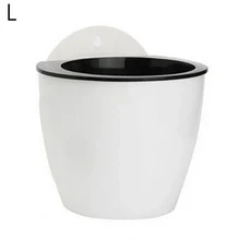 벽걸이 송진 화분 대용량 신뢰할 수 있는 간단한 식재 가정 장식 보육, 03 L White Black, 1개