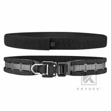 KRYDEX 戰術腰帶 內外腰帶一體式設計 Cobra扣具 MOLLE系統, 黑, 0.5kg