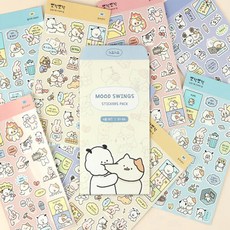 아트박스/문구앤토이스 뽀작뽀작 감정기복 리무버씰 4종 세트 (01-04), 상세페이지 참조, 상세페이지 참조, 상세페이지 참조