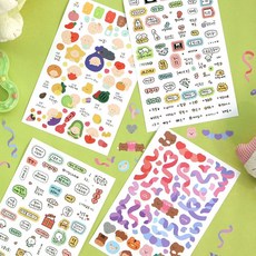 임신 임산부 초음파 앨범 주수 스티커 꾸미기 10p 세트