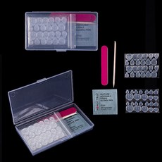 美甲雙面膠帶 10片組, 1個, 透明