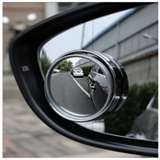 사이드미러 보조거울 자동차 주차 보조 백미러, 실버., 2개