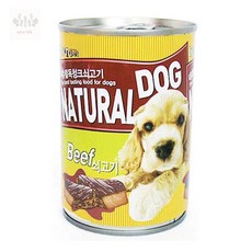 서락 내츄럴독 소고기캔400g 대형견간식