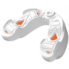 U Sport 高保護性運動牙套 護齒套 SIRIUS 拳擊格鬥武術專業護齒, 白/橘/灰, 1個