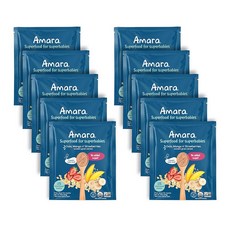 아마라 이유식 - 3단계 고대 곡물 물 또는 분유와 혼합하는 과일과 채소로 만든 선반, Ancient Grain, 5 Pouches (Pack of 1)