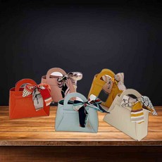 미니 가죽 가방 구디백 스카프 세트 대형 기념일선물포장