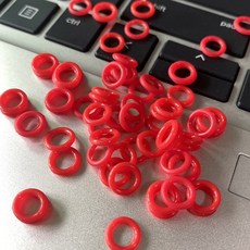 150pcs 고무 O 링 스위치 댐퍼 충격 흡수 침묵 Mx 기계식 키보드 용 키 캡 아래 클리어 레드 블랙, d 150pcs 2