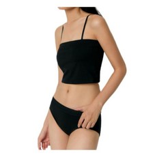 스탠다드 STANDARD MUSINSA WOMAN 우먼즈 크롭 튜브 브라 탑 [블랙] MWBUT0Z01-BK 501585