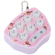 掌上打地鼠遊戲機 復古懷舊掌上遊戲機 減壓玩具 台灣出貨, 紫色