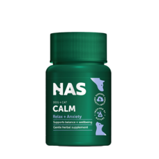 NAS CALM 情緒舒緩錠 寵物專用 Relax + Anxiety, 1個, 緩解壓力/穩定性/注意力管理, 30顆