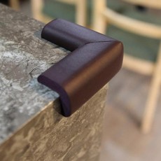 유치원 가정집 예쁜 쿠션 모서리보호대4P 간편부착 충격흡수, 대 - 브라운