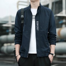 秋季薄款立領防風夾克外套 男生運動休閒外套 機車防風外套