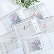 미마르 청첩장 엽서 반투명 봉투, 100매