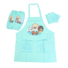 BREAD BARBER SHOP 圍裙 + 頭巾 + 手臂托西 3 件套