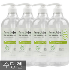 ()누아벨린 청정 제주 알로에 수딩젤 / 대용량 피부진정 보습 쿨링을 동시에, 4개, 1L