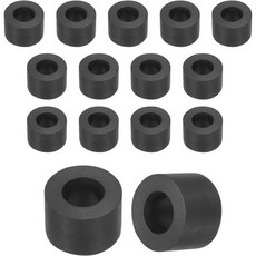 uxcell 15개입 고무 스페이서 외경 15mm(0.59인치) x 내경 8mm(0.31인치) 원형 방진 패드 절연 와셔 부싱 두께 10mm(0.39인치) 고무 와셔 가전 제품, uxcell 15개입 고무 스페이서 외경 15mm(0.