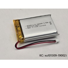 리튬폴리머 803040 3.7V 1000mAh 3.70wh kc, 기본, 1개
