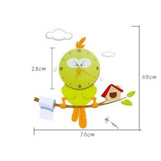 어린이 방 예쁜 아기새 시계 시간공부 교구 어린이집교구 숫자, 1개