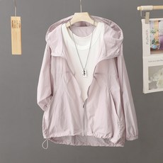 DFMEI 爆款純色連帽防曬衣夏季戶外輕薄透氣寬鬆開衫防紫外線短外套, M【建議80-115斤】