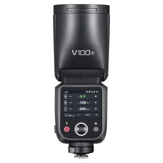 고독스 원형 헤드 충전식 휴대용 터치스크린 플래시, 1개, V100F