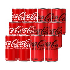 코카콜라 VF59-코카콜라 + 코카콜라제로 미니캔 혼합 12개, 190ml
