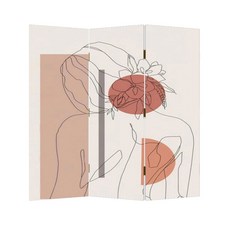 유럽 스타일의 스크린 파티션 레트로 도어 스탠드 레스토랑 U자형 미니 실외 어항 흐르는, 16 4부채240*200CM+부목+베이스, 1개