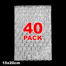 20-100PCS 다목적 투명 버블 쿠션 랩 파우치 포장 이동을 작은 이중 벽 버블 쿠션, [04] 10x15cm-80X