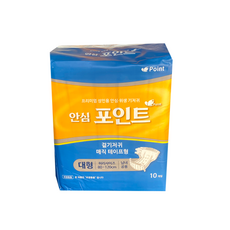 포인트 겉기저귀 대형 골드 고급형 800cc 남녀공용 매직테이프, 2개, 10개입