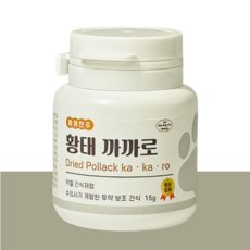 강아지약먹이기 투약보조제 약 거부하는 강아지를 위한 약 보조 간식 황태까까로 15g, 황태맛, 1개