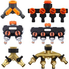 다이모공구 수도분배기 ABS 원터치어댑터 증정, 1세트