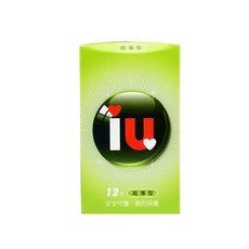 IU愛接觸 春之戀保險套-超薄型 12入, 1套, 12個裝