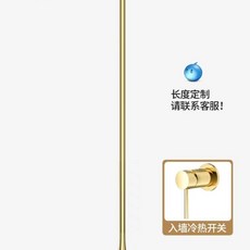 闇裝臺盆全銅天花闆出水吊頂水龍頭 全銅天花闆出水吊頂水滴水龍頭入墻式感應吊桿冷熱麵盆吊頂水龍頭, 1個